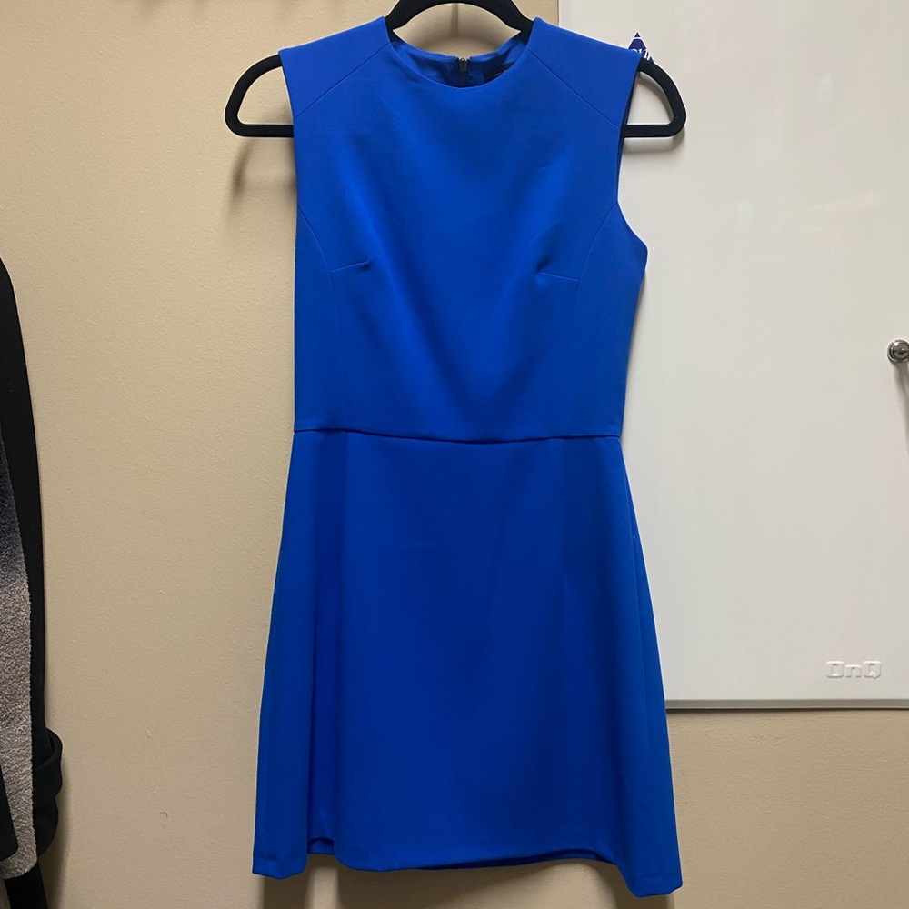 French Connection blue sheath dress - 4